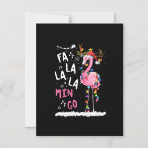 Jul - Fa-La-La Mingo Flamingo Med Jul Inbjudningar