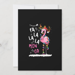 Jul - Fa-La-La Mingo Flamingo Med Jul Inbjudningar