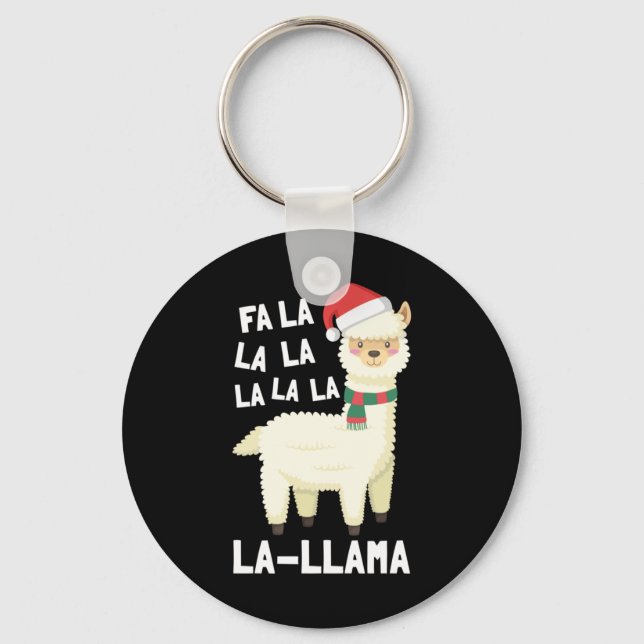 Jul Fa La Llama Essential Nyckelring (Framsida)
