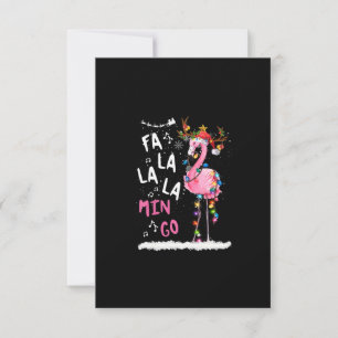 Jul - Fa-La Mingo Flamingo med jul OSA Kort