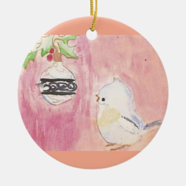 Jul Fågel och Ornament (Framsidan)