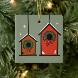 Jul Fågelhus Ornament – Mysig Minimalism