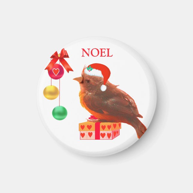 Jul Fågelmagnet Magnet (Framsidan)