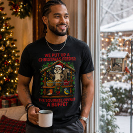 Jul Fågelmatare Ekorrebuffé T-Shirt