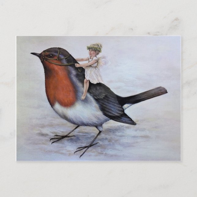 Jul Fairy Helg Vykort (Framsida)