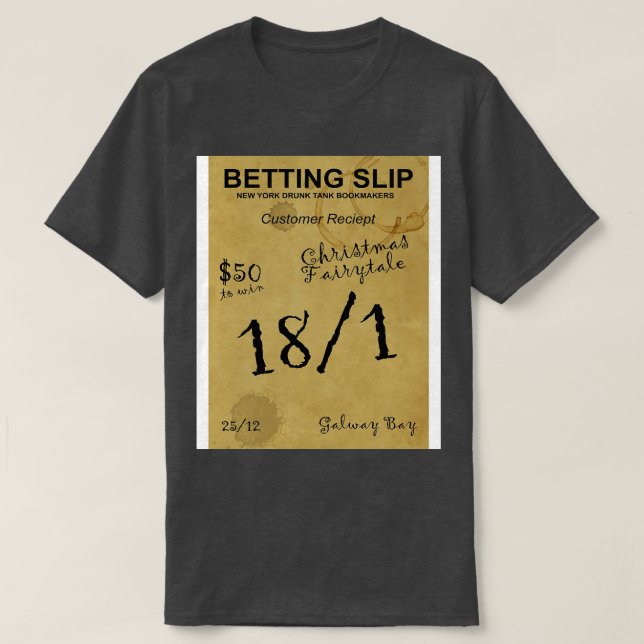 Jul Fairytale Betting Slip från New York T Shirt (Design framsida)