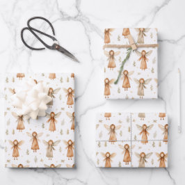 Jul Fairytale Gift Wrap i Neutralt Färg