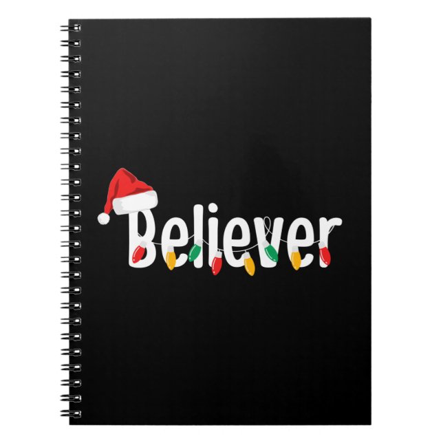 Jul Faith Believer | JULTOMTEN JULAFTON LJUS Anteckningsbok (Framsidan)