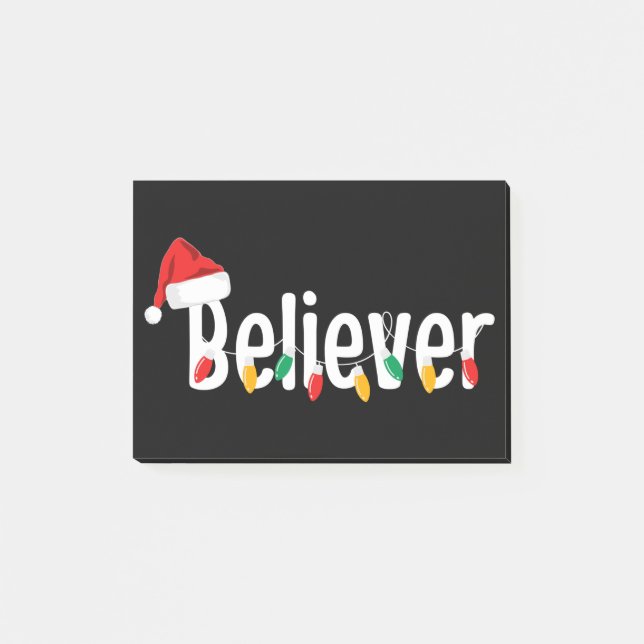 Jul Faith Believer | JULTOMTEN JULAFTON LJUS Post-it Block (Framsida)