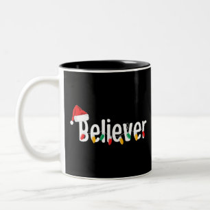 Jul Faith Believer JULTOMTEN JULAFTON LJUS Två-Tonad Mugg