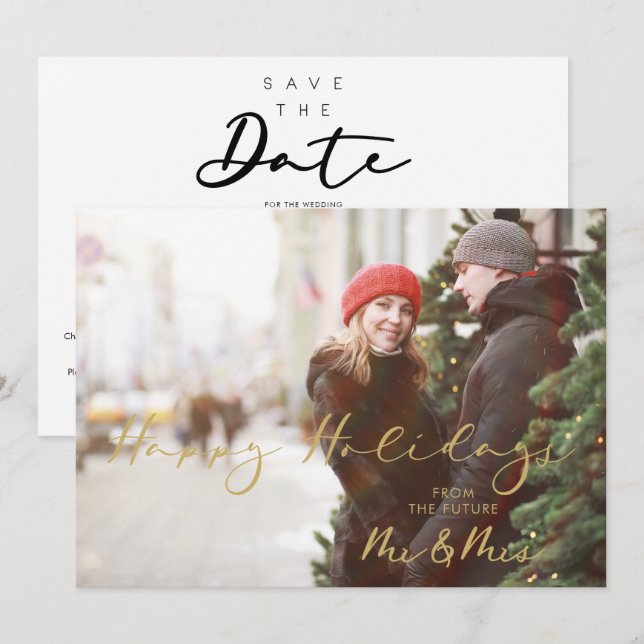 Jul Falsk Guld Future Herr & Fru Jul (Fram/baksida)