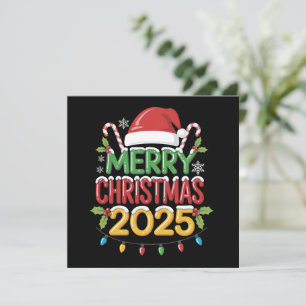 Jul Familj 2025 Besättning Grupp Matchande Familj  Julkort