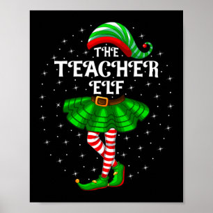 Jul Familj Matchande Kvinnor Flickor Läraren Alv C Poster