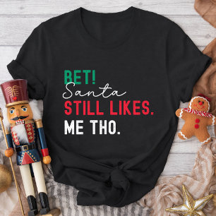 Jul Familj Matchande Roliga Naughty List Gen Z T Shirt