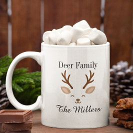Jul Familj Minimalistisk Ren Jul Kaffemugg