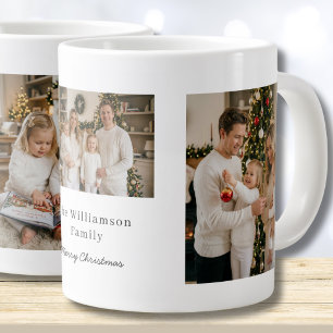 Jul Familje Anpassad Foto Jumbo Storlek Mugg
