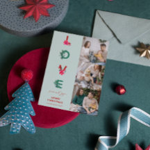 Jul Familjefoto Collage | Kärlek Fred Glädje