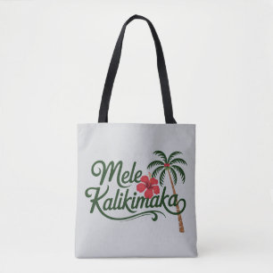 Jul Familjen Mele Kalikimaka Hawaii Strand Tygkasse