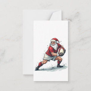 Jul Fantasy Football Spelar Tomte Klaus Anteckningskort