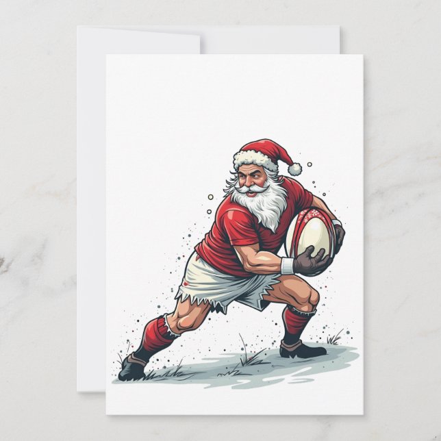 Jul Fantasy Football Spelar Tomte Klaus Inbjudningar (Framsida)