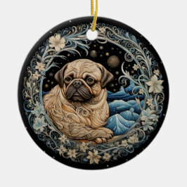 Jul Fantasy Pug Ornament