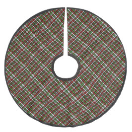 Jul Färg Diagonal Woven Graphical Burlap Julgransmatta Borstad Polyester