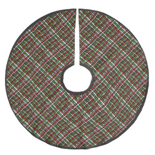 Jul Färg Diagonal Woven Graphical Burlap Julgransmatta Borstad Polyester
