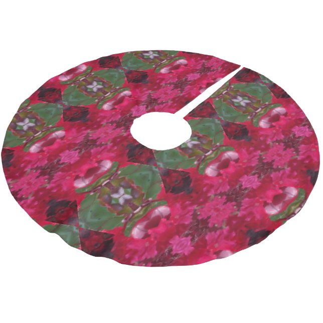 Jul Färg Kaleidoscope Julgran Skirt Julgransmatta Borstad Polyester (Vinklad)