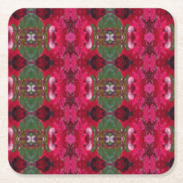 Jul Färg Kaleidoscope Underlägg Papper Kvadrat