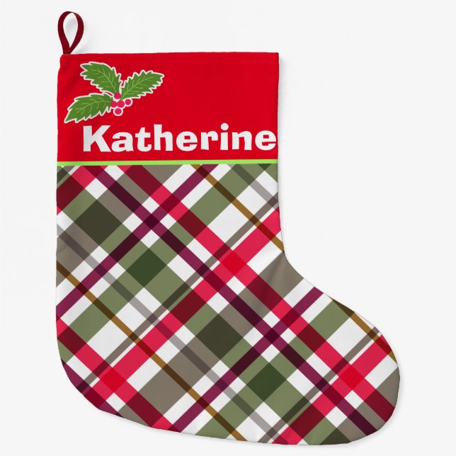Jul Färg Play Stocking Stor Julstrumpa (Framsidan)
