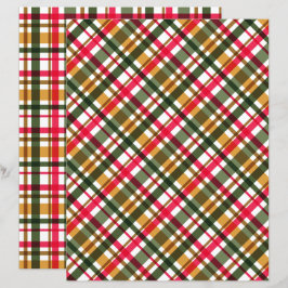 Jul Färger Rutmönster 