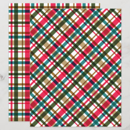 Jul Färger Rutmönster