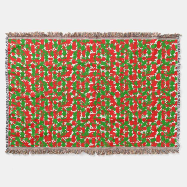 Jul Färgfläckar Filt (Framsidan)