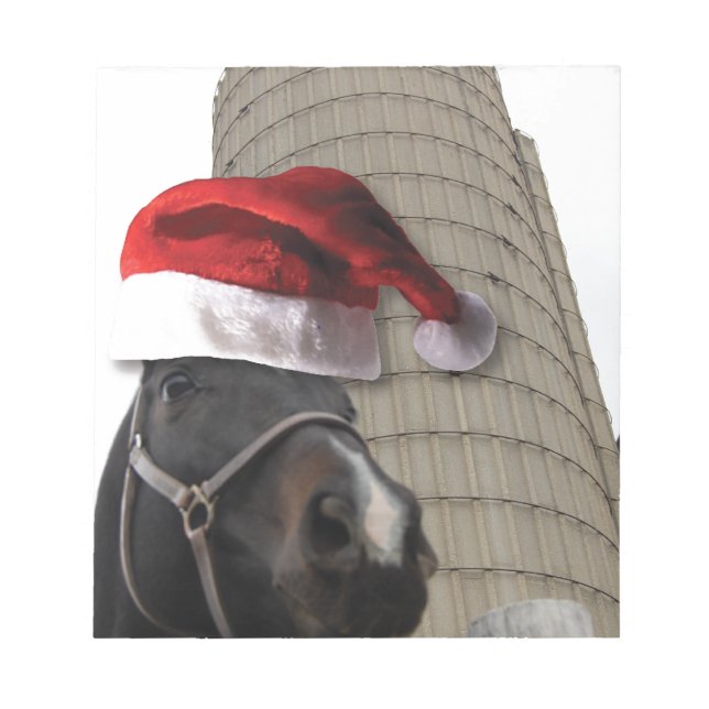 Jul Farm Horse Anteckningsblock (Framsida)