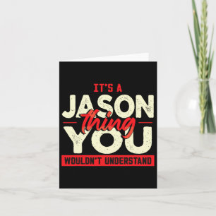 Jul Fars dag Birthday Namn Jason Kort