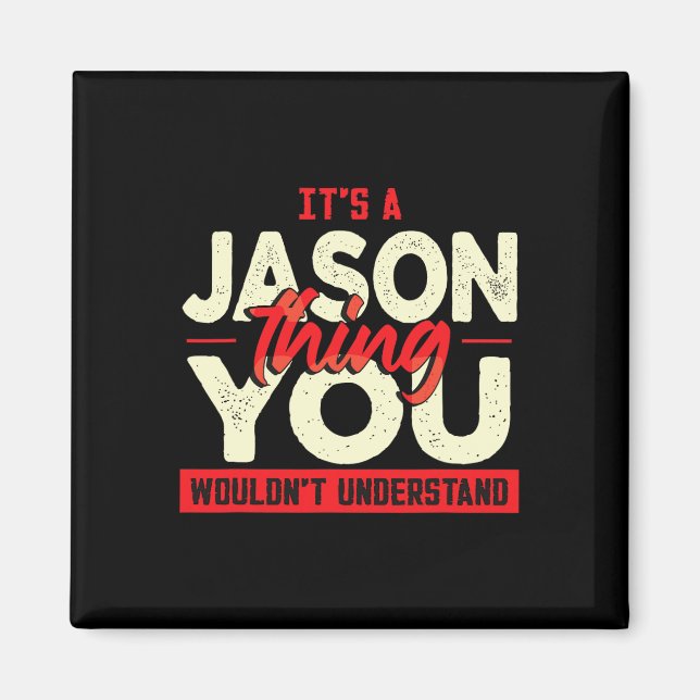 Jul Fars dag Birthday Namn Jason Magnet (Framsidan)