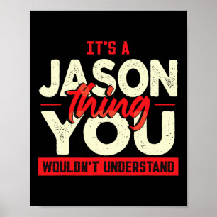 Jul Fars dag Birthday Namn Jason Poster