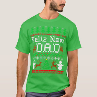 Jul Feliz Navi Pappa Ugly Sweater T Shirt