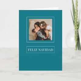 Jul Feliz Navidad Minimalist Helgdag Photo Helgkort