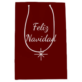 Jul Feliz Navidad Simple Snowflake Red