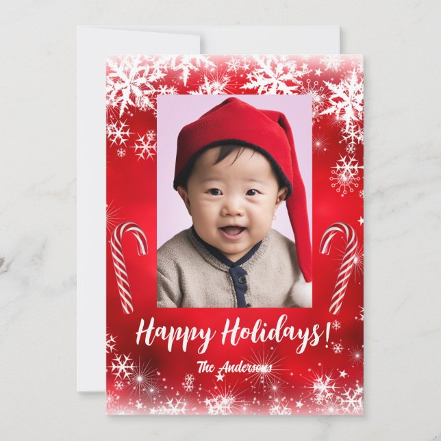 Jul fem barn, Glad helg! Julkort Inbjudningar (Framsida)