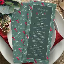 Jul Festiv Festsallad grön röd 4-rätters evenemang Meny