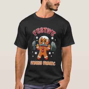 Jul Festiv Fitness Fanatiker Rolig Muskel Träning T Shirt