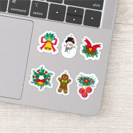 Jul festiv samling klistermärken