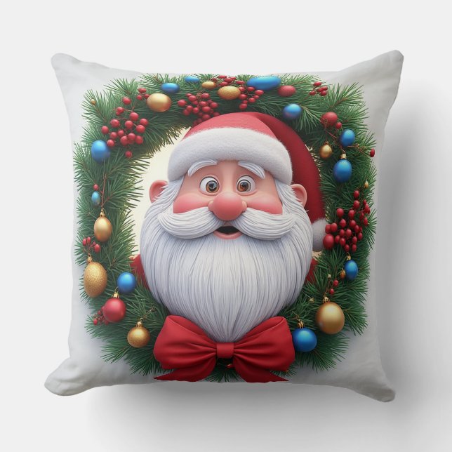 Jul Festiv Serieteckning Tomte Kudde (Framsida)