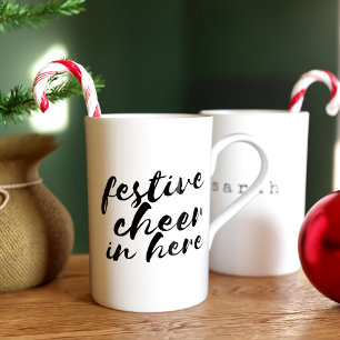 Jul Festive Cheer här Bone China Mugg Benporslin Mugg