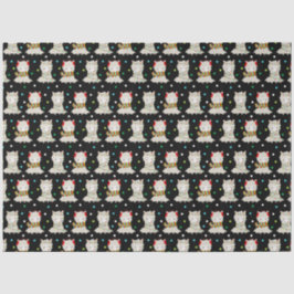 Jul Festive Llamas on Black