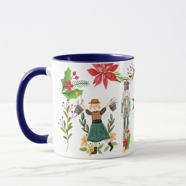 Jul Festive Nutcracker Ballet Blue Mugg (Vänster)