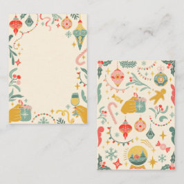 Jul festliga prydnader Inbjudan