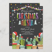 Jul Fiesta Cactus Helgdag bjudande Party